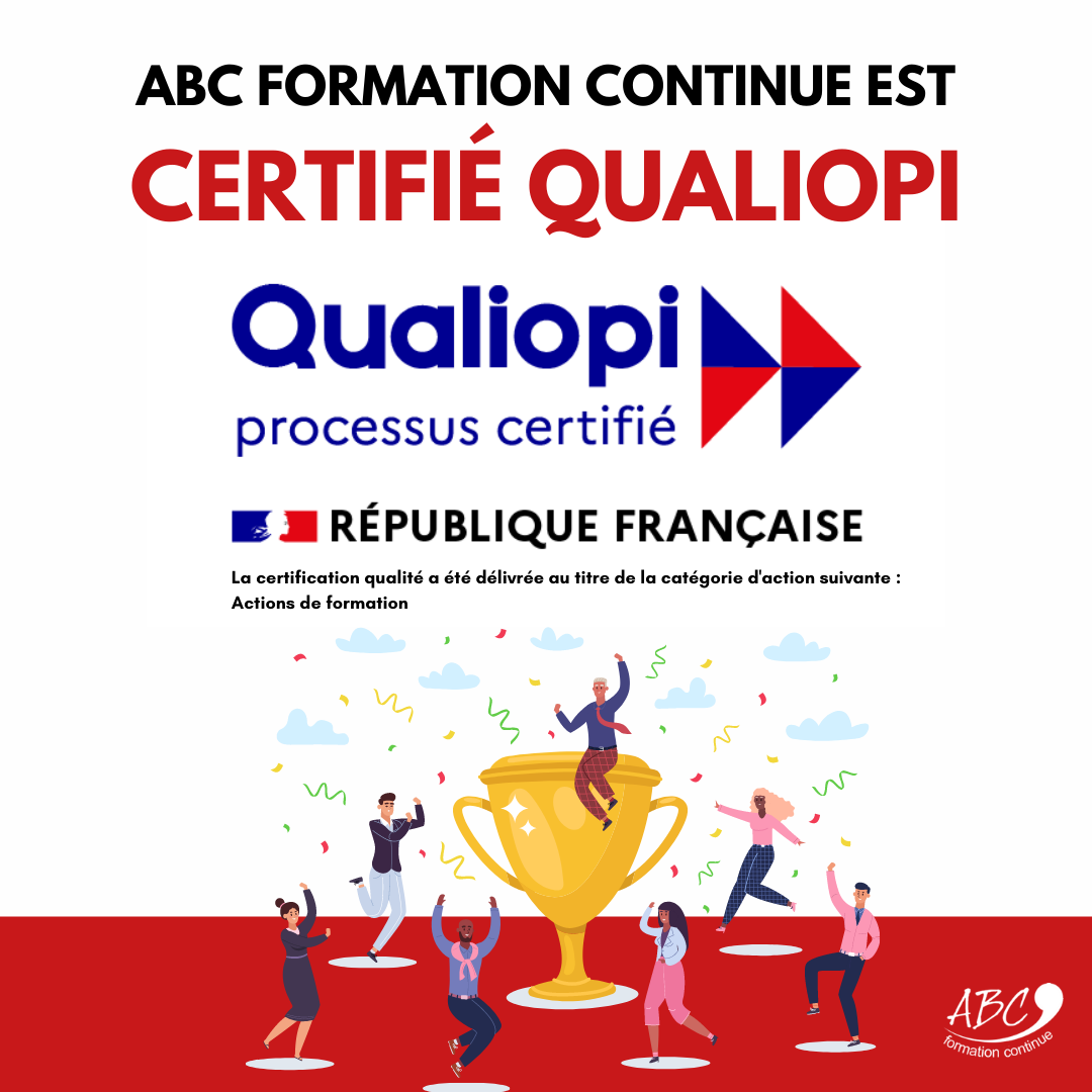 ABC Formation Continue est certifié Qualiopi !