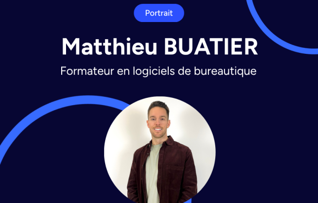 portrait formateur bureautique Matthieu Buatier